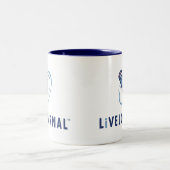 LiveJournal Logo-Vertikale Zweifarbige Tasse (Mittel)