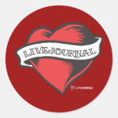 LiveJournal Tattoo Runder Aufkleber (Vorderseite)