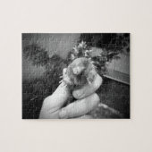 Livelächelndes tierischesSchwarz-weißes der mole Puzzle (Horizontal)