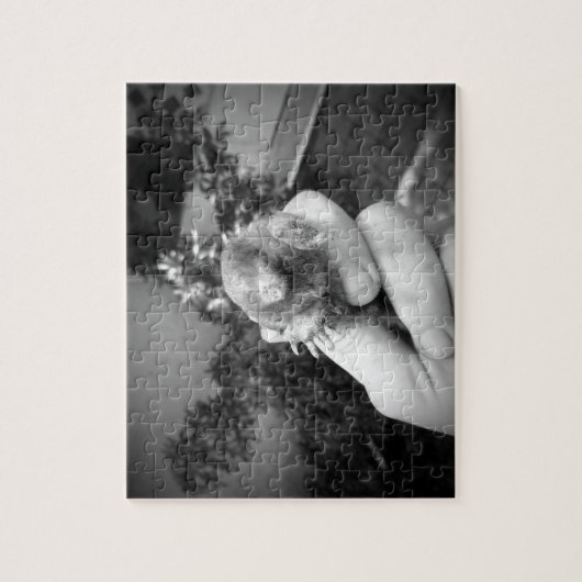 Livelächelndes tierischesSchwarz-weißes der mole Puzzle (Vertikal)