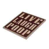 Livelachen kackt Spaß-Sprichwort Fliese (Seite)