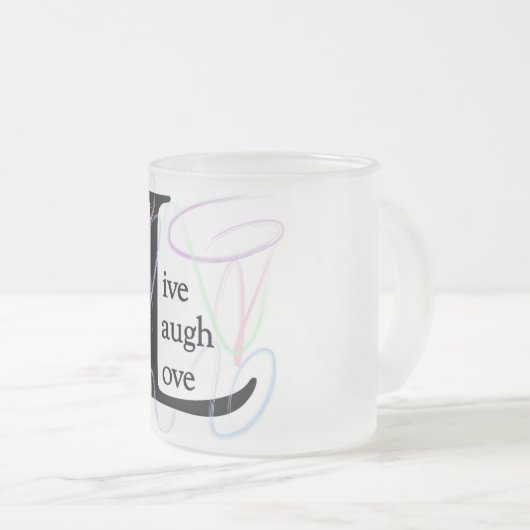 livelaughlove mattglastasse (VorderseiteRechts)