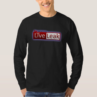 LiveLeak langes Hülsenschwarzes T-Shirt