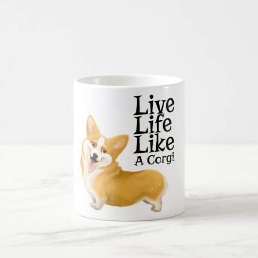 Liveleben mögen einen Corgi Kaffeetasse (Mittel)