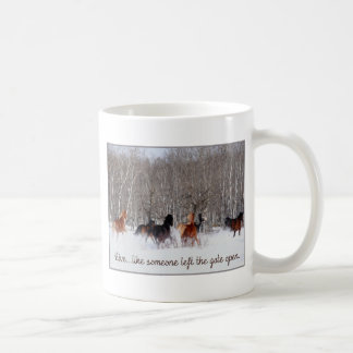 Liveleben ..... wie jemand verließ das Tor offen! Kaffeetasse