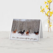 Liveleben ..... wie jemand verließ das Tor offen! Karte (Gelbe Blume)