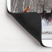 Liveleben ..... wie jemand verließ das Tor offen! Mousepad (Ecke)