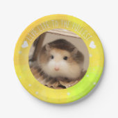 Liveleben zum vollsten - Hammyville Hamster Pappteller (Vorderseite)