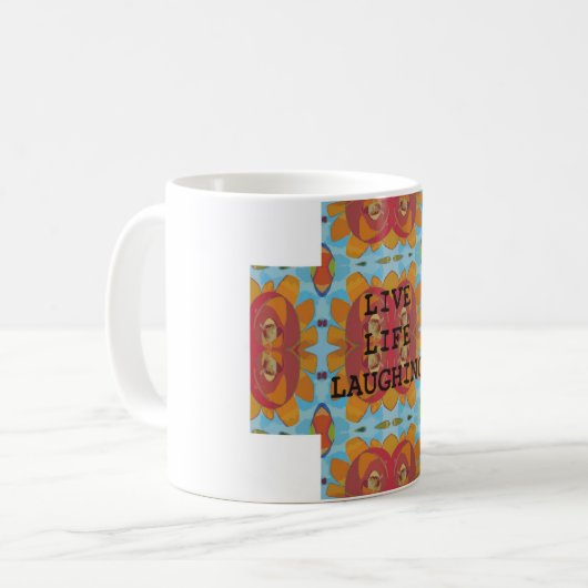 Livelebens-lachende Tasse (Vorderseite Links)