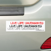 "Livelebens-unzensierter" Autoaufkleber (Auf Auto)