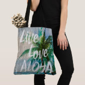 LiveLiebe-Aloha Palme-Strand-Zeichen-Strand-Tasche Tasche (Von Nahem)