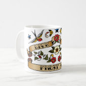 LiveLiebe-Erste ERSTE HILFE Kaffeetasse (Vorderseite Links)