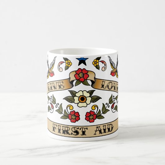 LiveLiebe-Erste ERSTE HILFE Kaffeetasse (Mittel)