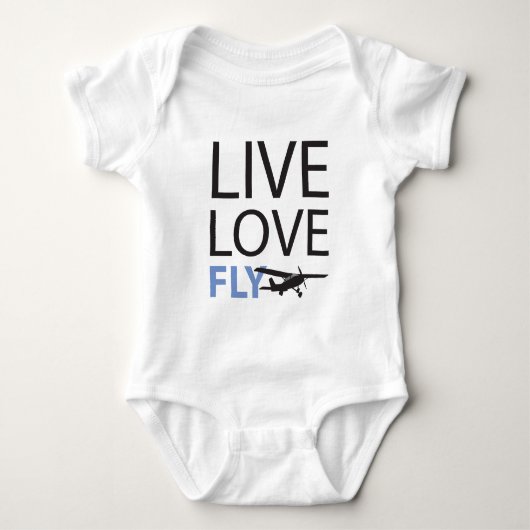 LiveLiebe-Fliege Baby Strampler (Vorderseite)