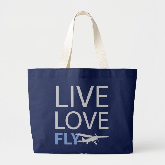 LiveLiebe-Fliege Jumbo Stoffbeutel (Vorne)