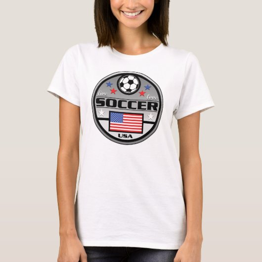 LiveLiebe-Fußball Amerika T-Shirt (Vorderseite)