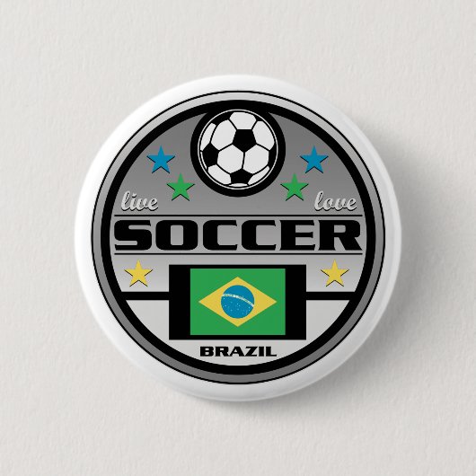 LiveLiebe-Fußball Brasilien Button (Vorderseite)