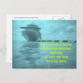 LiveLiebe-Kreuzfahrt-Gewohnheits-Postkarte Ankündigungspostkarte (Vorne/Hinten)