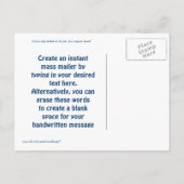 LiveLiebe-Kreuzfahrt-Gewohnheits-Postkarte Ankündigungspostkarte (Rückseite)