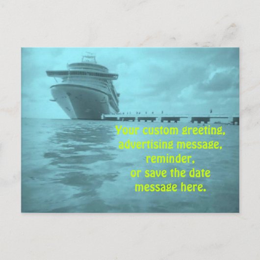 LiveLiebe-Kreuzfahrt-Gewohnheits-Postkarte Ankündigungspostkarte (Vorderseite)