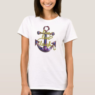 LiveLiebe-Lachen-Anker T-Shirt