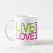 LiveLiebe-Lachen Kaffeetasse (Links)