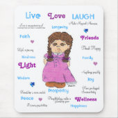 LiveLiebe-Lachen Mousepad (Vorne)