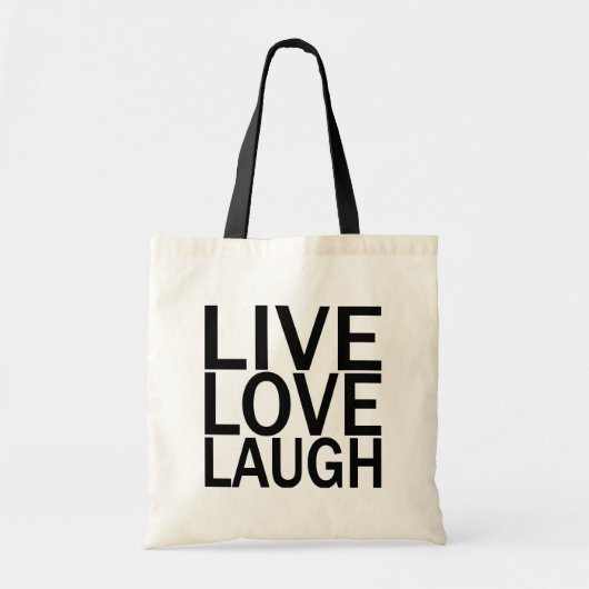 LiveLiebe-Lachen-Tasche Tragetasche (Vorne)