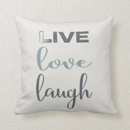 LiveLiebe-Lachen-Typografie| Throw-Kissen Kissen