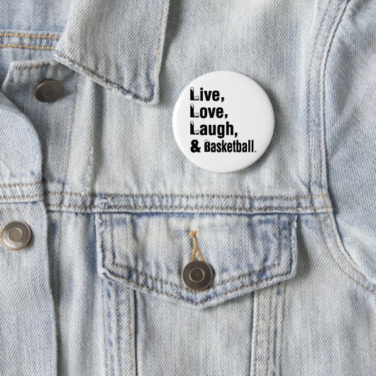 LiveLiebe-Lachen und Basketball Button (Beispiel)