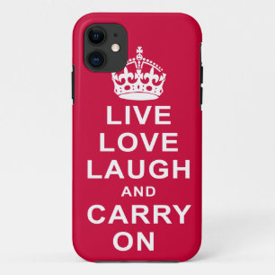 LiveLiebe-Lachen und macht weiter Case-Mate iPhone Hülle