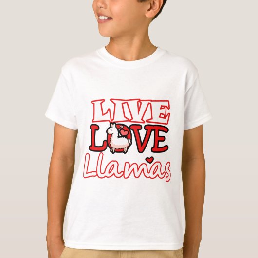 LiveLiebe Llamas012.png T-Shirt (Vorderseite)