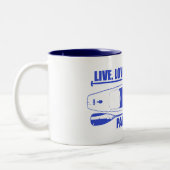 LiveLiebe-Paddel-Wiederholung Zweifarbige Tasse (Links)