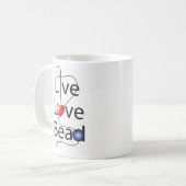 LiveLiebe-Perle Kaffeetasse (Vorderseite Links)
