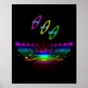 LiveLiebe-Rave Poster