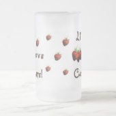 LiveLiebe-Schokolade Mattglas Bierglas (Mittel)