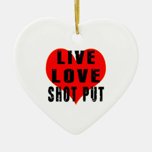 LiveLiebe-Schuss gesetzt Keramik Ornament