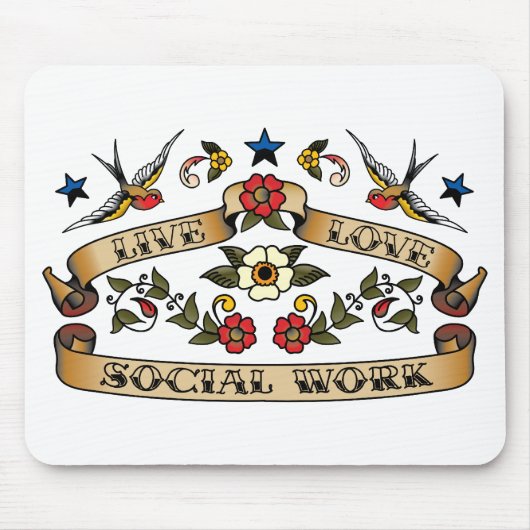 LiveLiebe-Sozialarbeit Mousepad (Vorne)