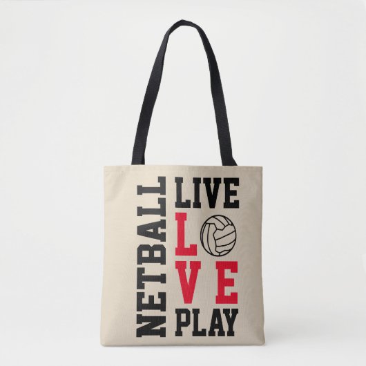 LiveLiebe-Spielnetball-Zitat Tasche (Vorderseite)