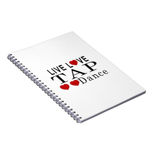 LIVELiebe STECHEN TANZ-TANZ AN Notizblock (Rechte Seite)
