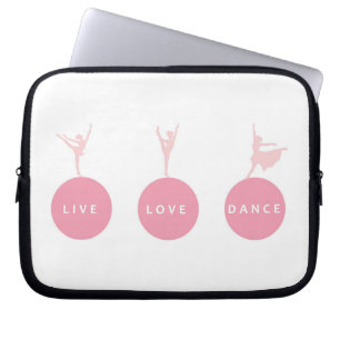 LiveLiebe-Tanz-Ballerinen - Rosa - Laptopschutzhülle