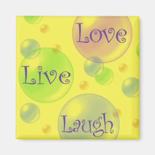 LiveLiebe und Lachen Magnet