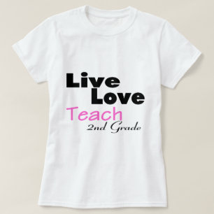 LiveLiebe unterrichten 2. Grad (Rosa) T-Shirt