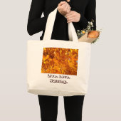 LiveLiebe-verlässt pflegenTragetaschen-Herbst Jumbo Stoffbeutel (Vorderseite (Produkt))