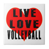 LiveLiebe-Volleyball Fliese (Vorderseite)