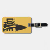 LiveLiebe-Wanderung wanderndes | Gepäckanhänger (Vorderseite horizontal)