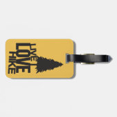 LiveLiebe-Wanderung wanderndes | Gepäckanhänger (Rückseite horizontal)