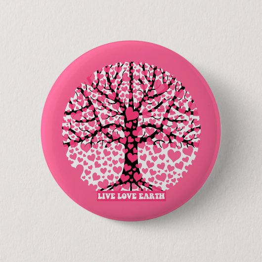 LiveLiebeerde Button (Vorderseite)