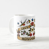 LiveLiebeSonograms Kaffeetasse (Vorderseite Links)