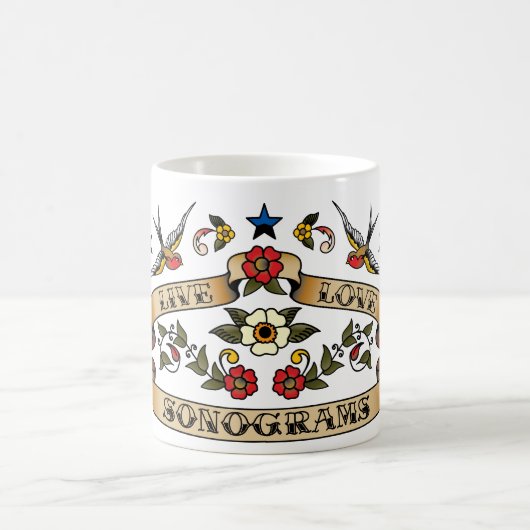 LiveLiebeSonograms Kaffeetasse (Mittel)
